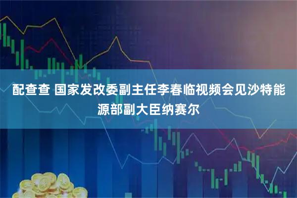 配查查 国家发改委副主任李春临视频会见沙特能源部副大臣纳赛尔